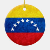 Vlag van Venezuela Keramisch Ornament (Achterkant)