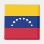 Vlag van Venezuela koelkastmagneet Magneet (Voorkant)