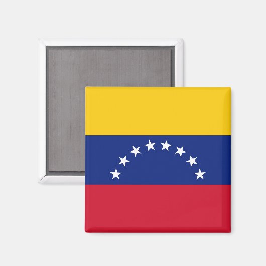 Vlag van Venezuela Magneet (Voorkant / Achterkant)