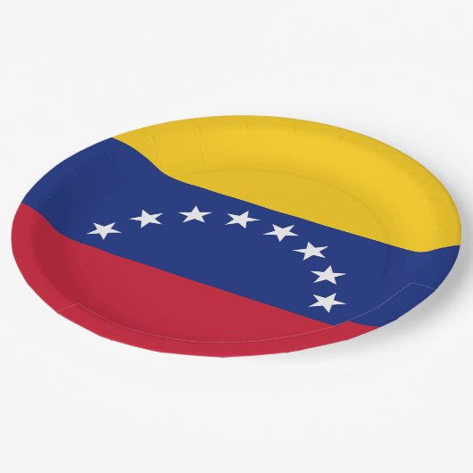 Vlag van Venezuela Papieren Bordje (Gekanteld)