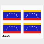 Vlag van Venezuela Rechthoekige Sticker (Vel)