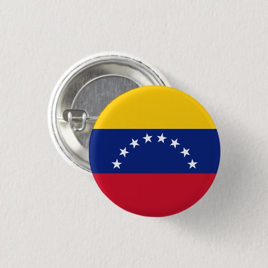 Vlag van Venezuela Ronde Button 3,2 Cm (Voorkant /achterkant)
