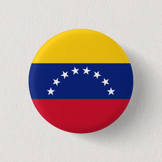 Vlag van Venezuela Ronde Button 3,2 Cm (Voorkant)