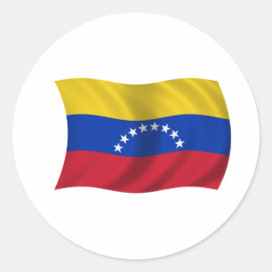 Vlag van Venezuela Ronde Sticker