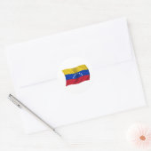 Vlag van Venezuela Ronde Sticker (Envelop)