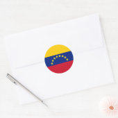 Vlag van Venezuela Ronde Sticker (Envelop)