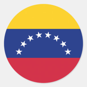 Vlag van Venezuela Ronde Sticker
