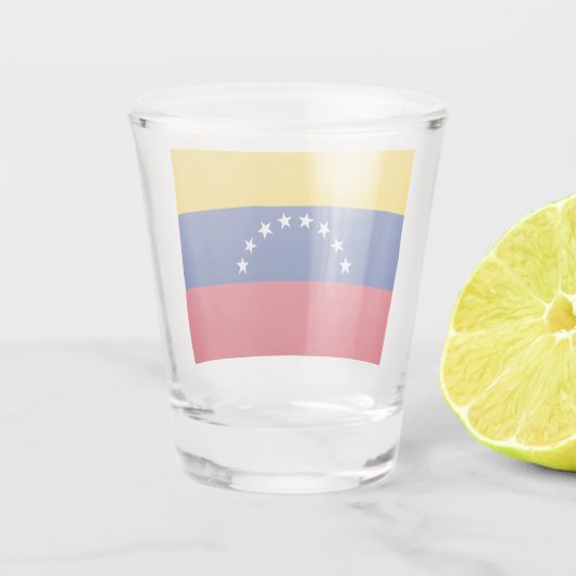 Vlag van Venezuela Shot Glas (Achterkant)