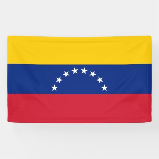Vlag van Venezuela Spandoek (Horizontaal)