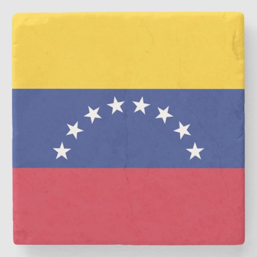 Vlag van Venezuela Stenen Onderzetter (Voorkant)