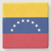 Vlag van Venezuela Stenen Onderzetter (Voorkant)