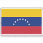 Vlag van Venezuela Sticker (Voorkant)