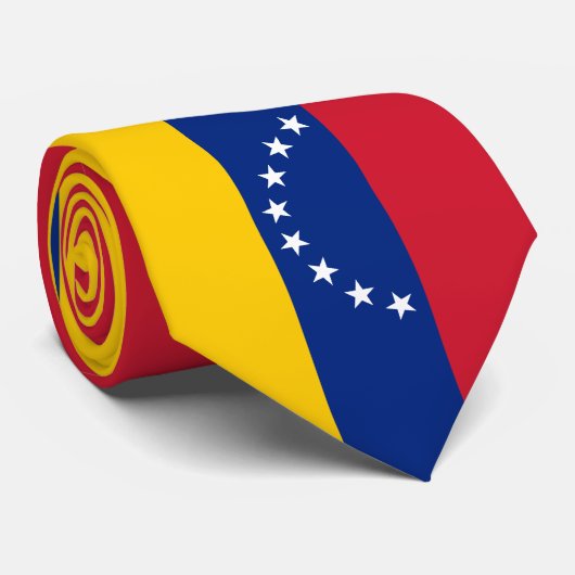 Vlag van Venezuela Stropdas (Opgerold)