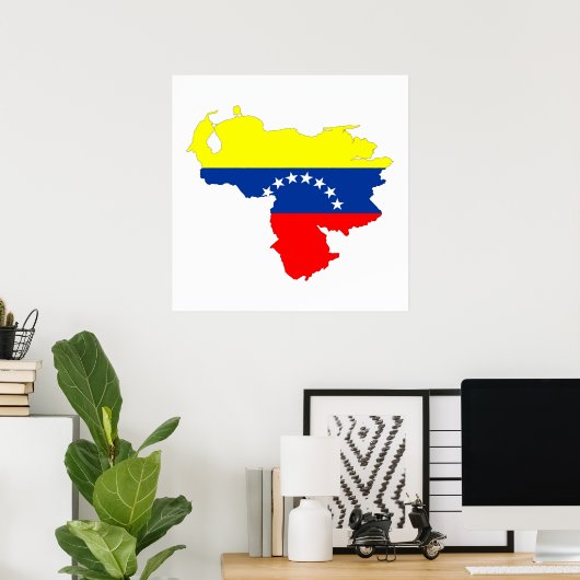 vlag van venezuela - symbool poster (Thuiskantoor)