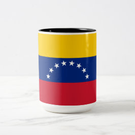 Vlag van Venezuela Tweekleurige Koffiemok