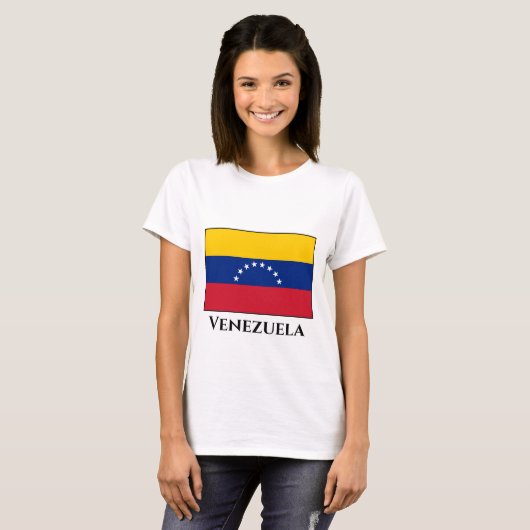 Vlag van Venezuela (Venezolaanse)  T-shirt (Voorkant volledig)