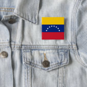 Vlag van Venezuela Vierkante Button 5,1 Cm (In situ)