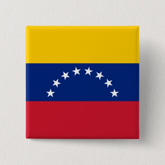 Vlag van Venezuela Vierkante Button 5,1 Cm (Voorkant)