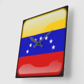 Vlag van Venezuela Vierkante Klok (Hoek)