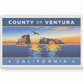 Vlag van Ventura County, Californië Sticker