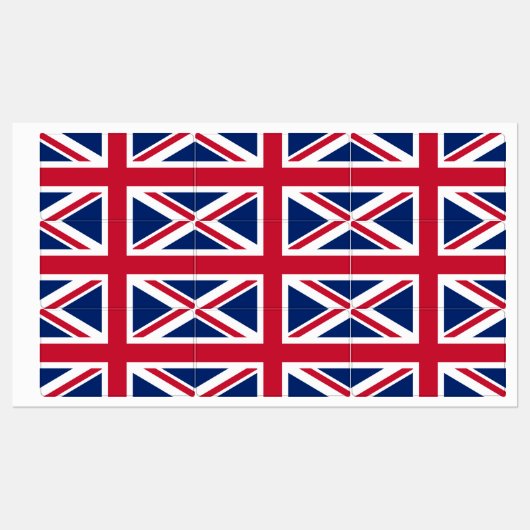 Vlag van Verenigd Koninkrijk Labels (Vel)