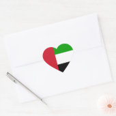 vlag van verenigde arabische emiraten hart sticker (Envelop)