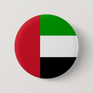 vlag van verenigde arabische emiraten ronde button 5,7 cm