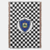 vlag van Vermont Deken (Voorkant Verticaal)