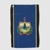 vlag van Vermont Golfhanddoek (Voorkant)