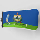 vlag van Vermont Golfheadcover (Voorkant)