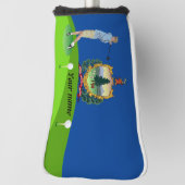 vlag van Vermont Golfheadcover (Draai 90)