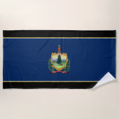vlag van Vermont Strandlaken (Voorkant)