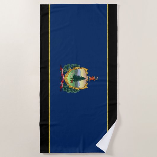 vlag van Vermont Strandlaken (Voorkant)