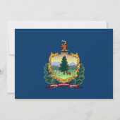 Vlag van Vermont, Vlag van Vermont Wedding Kaart (Achterkant)