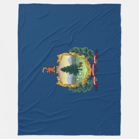 Vlag van Vermont (VS-staat) Fleece Deken (Voorkant)