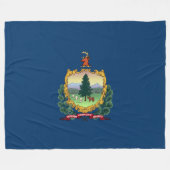 Vlag van Vermont (VS-staat) Fleece Deken (Voorkant (Horizontaal))