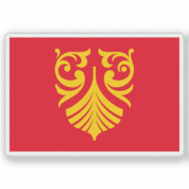 Vlag van Vestfold of Telemark, Noorwegen Sticker