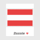 Vlag van Vianden, Luxemburg Sticker (Vel)