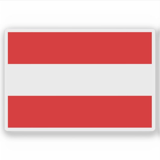 Vlag van Vianden, Luxemburg Sticker (Voorkant)