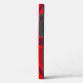 Vlag van Vibrant Red British Union Case-Mate iPhone Case (Achterkant / Links)