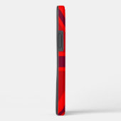 Vlag van Vibrant Red British Union Case-Mate iPhone Case (Achterkant / Rechts)