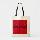 Vlag van Vibrant Red British Union Tote Bag (Voorkant)