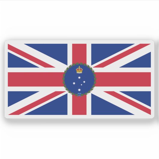 Vlag van Victoria (1903-1952), Australië Sticker (Voorkant)