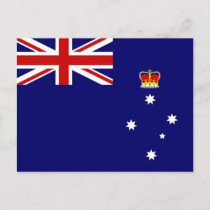 Vlag van Victoria, Australië Briefkaart