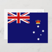 Vlag van Victoria, Australië Briefkaart (Voorkant / Achterkant)