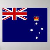 Vlag van Victoria, Australië Poster (Voorkant)
