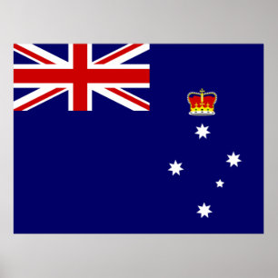 Vlag van Victoria, Australië Poster