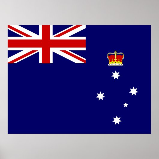 Vlag van Victoria, Australië Poster (Voorkant)