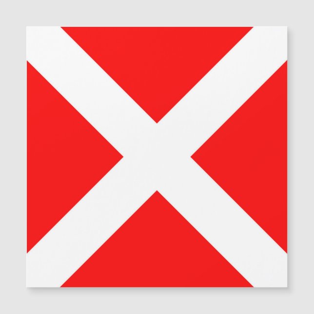 vlag van vier zeemijlmerken van het zeemijlmerk (Voorkant)