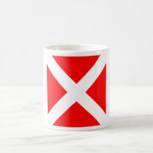 vlag van vier zeemijlmerken van het zeemijlmerk koffiemok (Center)